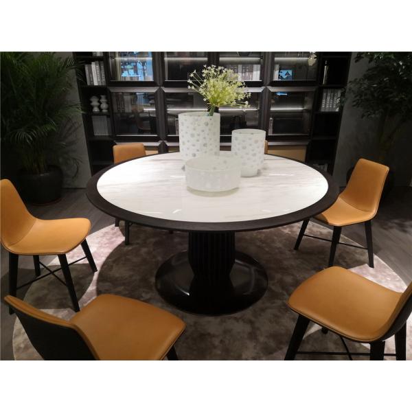 Oak wood frame structure in PU painting with Leather upholstered cushion Dining chairs made from China furniture factory