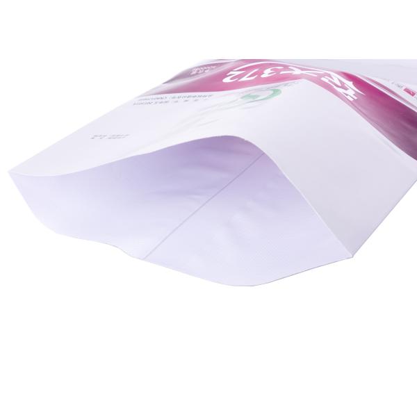 Double Fold Laminated Woven Sacks , PP Woven Fabric White Kraft Paper Bag