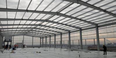 Modern Industrial Construction Design Metal Frame Workshop And Storage With Full Drawing Service