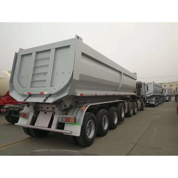 Big Capacity CE Dump Semi Trailer Hyva Oil Cylinder 30 Tons Transport Stone