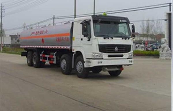 Caminhão de tanque do óleo de 26 CBM, computador que reabastece o petroleiro de óleo móvel dos caminhões de combustível