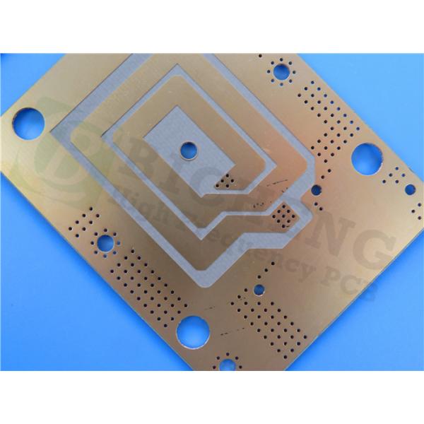 DiClad 880 Microstrip and Stripline PCB with Immesion Gold Double Sided 60mil Thick no Solder Maks white Silkscreen