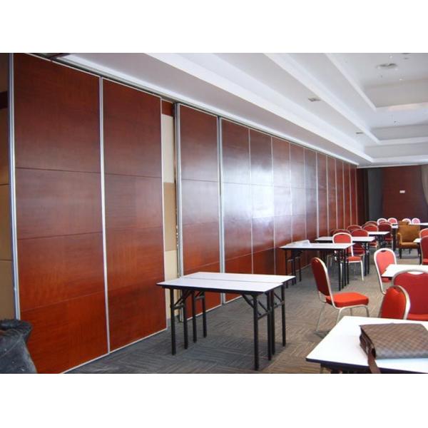 Aluminum Sliding Door Movable Acoustic Walls For Meeting Room No Floor Track