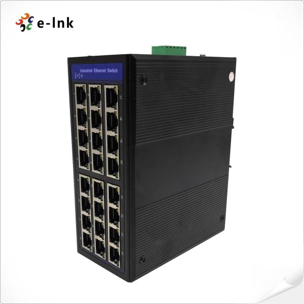 o ponto de entrada industrial de 48v IPv6 comuta 10M/100M/1000M porto de 16 pontos de entrada + o porto 8 RJ45