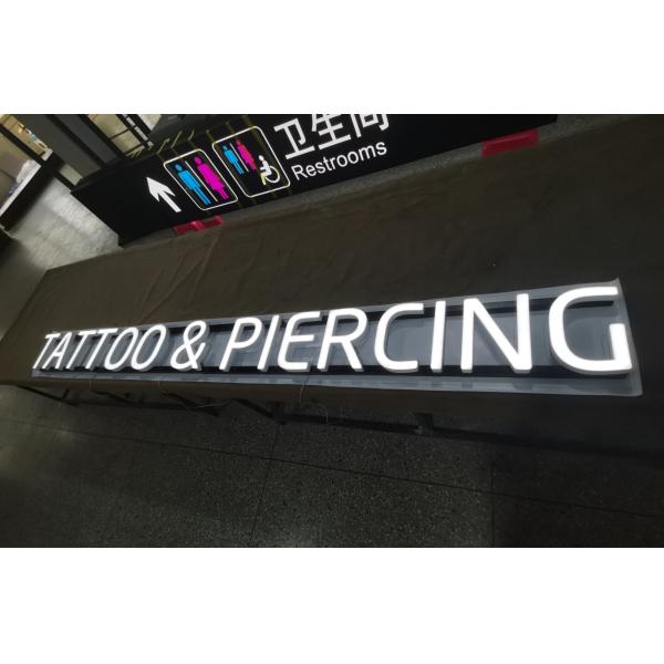 Custom Acrylic 3D LED Letter Signs 0.6mm 0.8mm Stainless Steel for Indoor decoration