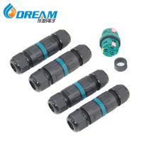 Pa66 3pin Waterproof Cable Connector Ip68 Male/Female Electrical Connector for Outdoor