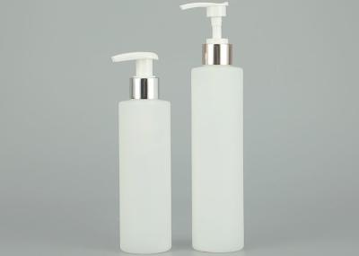 garrafa plástica recarregável vazia do champô de 150ml 200ml   garrafa da loção com ouro e o tampão de prata da imprensa