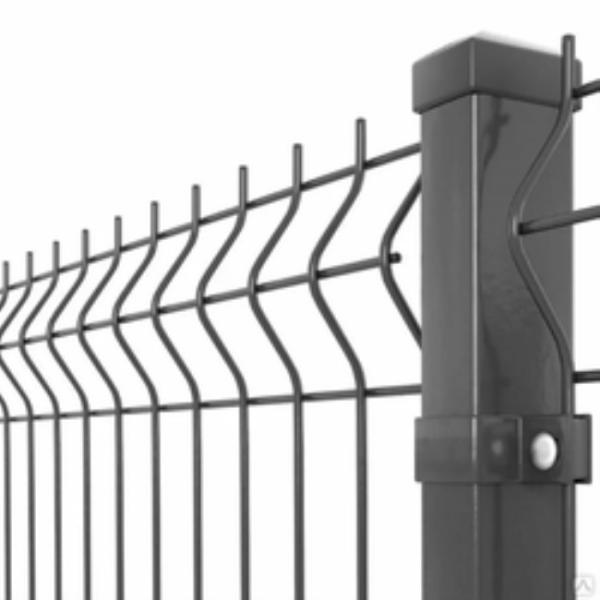 Galvanized + Powder Coated 3D Curved Fence with 50x100mm Mesh Size and Modular Structure for Secure Outdoor Enclosure