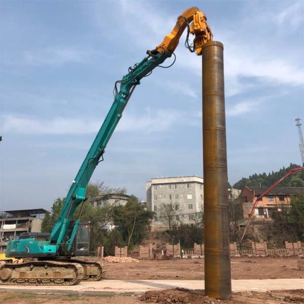 Motorista de pilha vibratório antiusura de Multiscene, máquina escavadora Mounted Vibro Hammer de Q355B