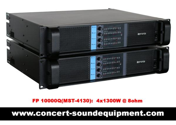 4 Channel Switch Mode Amplifier 4 x 1300W FP 10000Q For Line Array Speakers In Concert