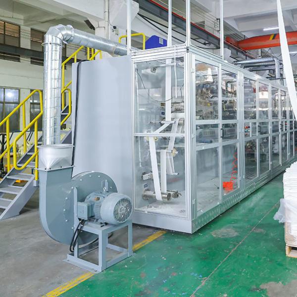 Machine de fabrication de couches pour bébés CE à contrôle servo complet avec échantillon à envoyer