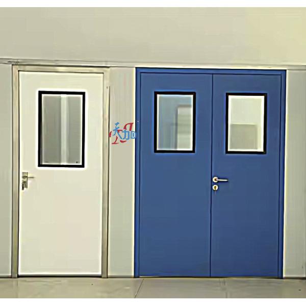 Venta al por mayor Fabricación Puerta de cuarto limpio Hospital Puerta galvanizada Diseños modernos GMP Puerta de hospital estándar