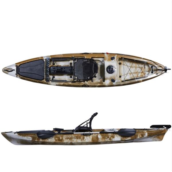 Single Seat 1 Person 13FT Fishing LLDPE Plastic Sea Kayak Fishing Pod Single Whale