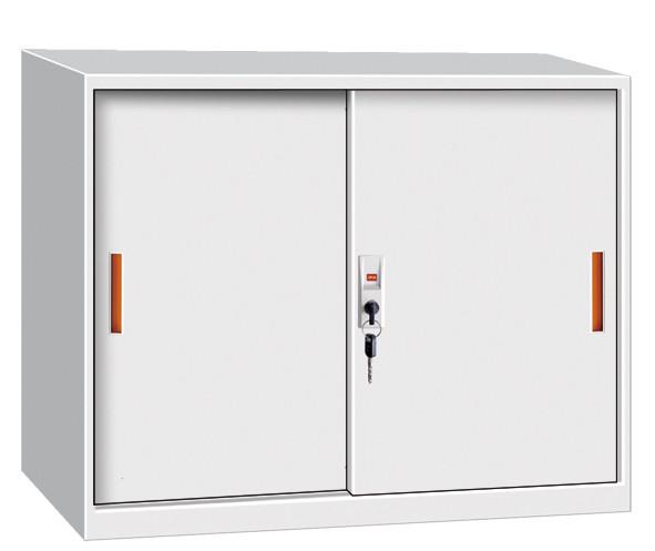 Glass door steel cupboard FYD-W002 H900XW900XD400,low height,one adjust shelf,KD strucutre