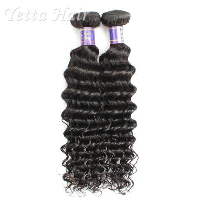 Preto natural do cabelo cambojano profundo do Virgin da onda 7A para a menina ideal