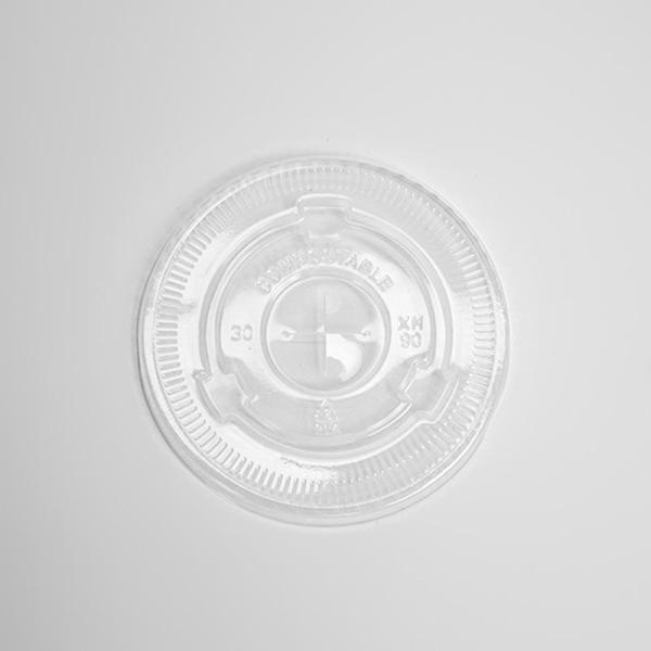 Custom Disposable Plastic CPLA Lids Compostable Coffee Lid PLA Biodegradable Cup Lid