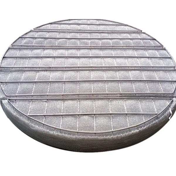304l Wire Mesh Demister Stainless Steel Co Knit With Fiber Glass