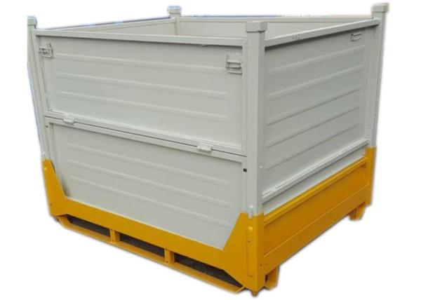 Forklift Collapsible Mesh Stillages And Cages Pallet Anti Tip Design