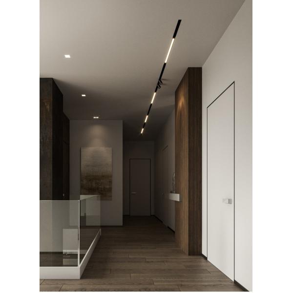 Black 6w 12w 18w Magnetic Track Spotlight Commercial Smart No Master Light