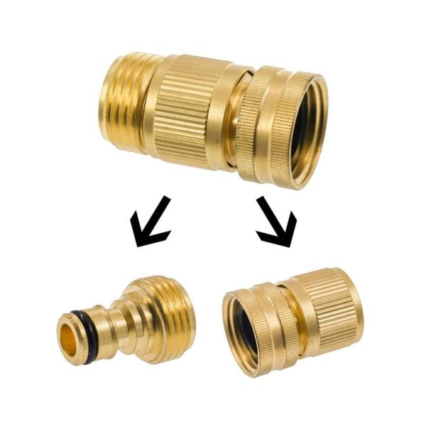 Бронзовый садовый шланг быстрый соединитель 3/4 дюйма GHT мужской и женский водопроводные шланги