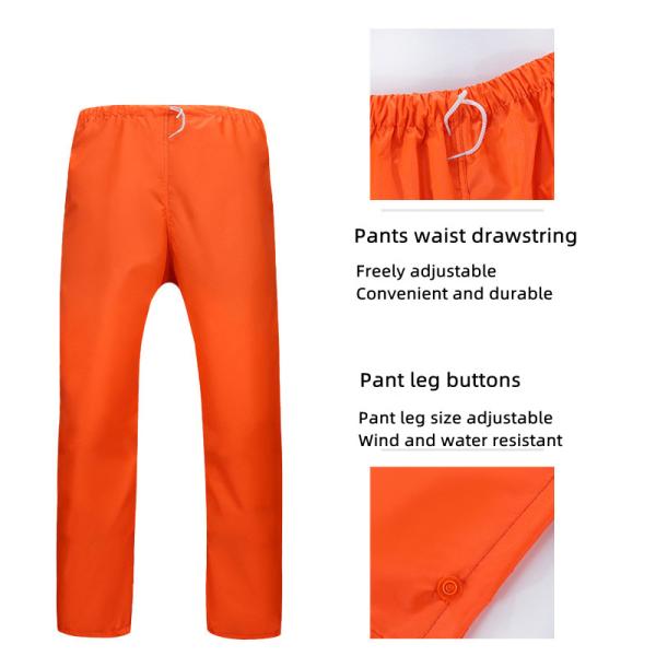 Polyester Taffeta Reflective Safety Clothing Waterproof Coating High Visibility Coat