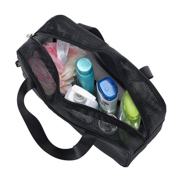 Large Capacity Breathable Mesh Bathroom Bag Portable Transparent for Washing