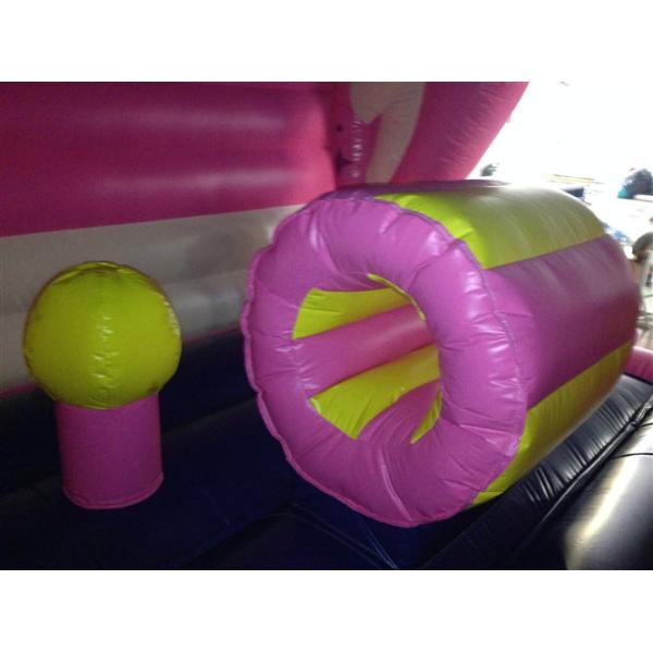 Детский надувной дом принцессы с розовым бантом, надувной замок для прыжков, милый надувной надувной