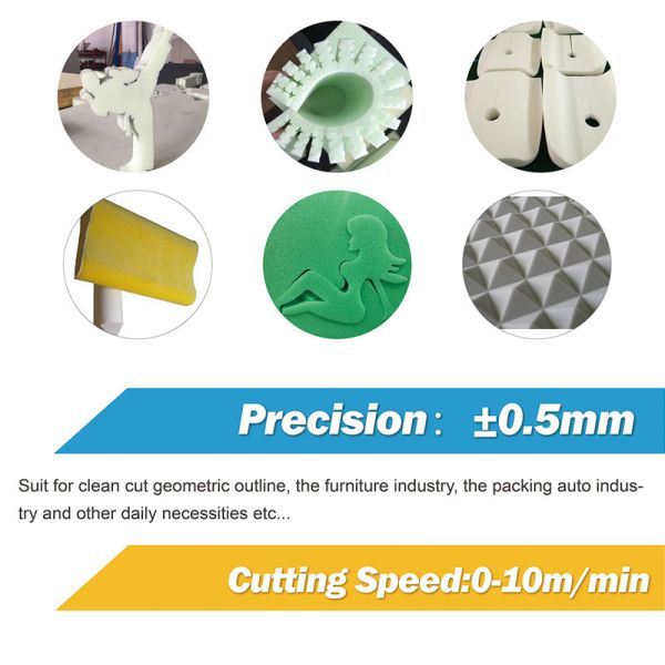 flexible pu oscillating blade CNC cutter Soft Flexible Sponge Contour Special-shaped Cutting Machine