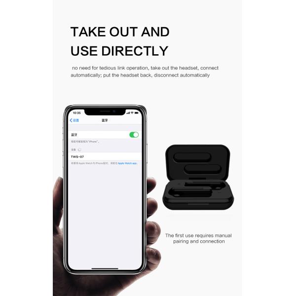 Шум отменяя шлемофон наушника TWS V4.1 EDR беспроводной Bluetooth в ухе