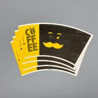 Double fan adaptée aux besoins du client de tasse de papier de PE pour la bonne résistance potable de compression de café