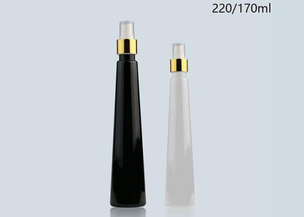 170ml / 220ml Empty PET Plastic Facial Toner Liquids Bottle With Pump Sprayer