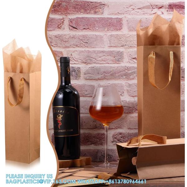 Wine Gift Bags - Wine Gift Bag With Scratch Paper Panel For Personalized Messages - Wine Bags For Wine Bottles Gifts