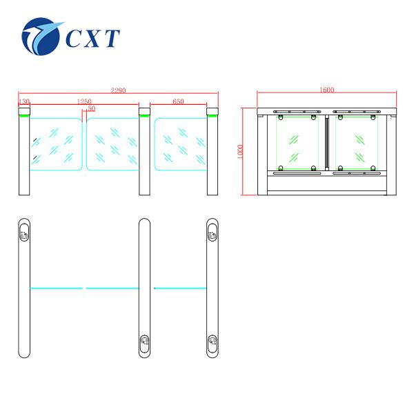 Clubhouse High Speed Gate Brushless Motor Swing Barrier Turnstile 130