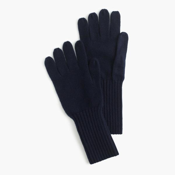 Women ' S 100 % Cashmere Knitted Gloves With Fingers 2 X 2 Rib Construction