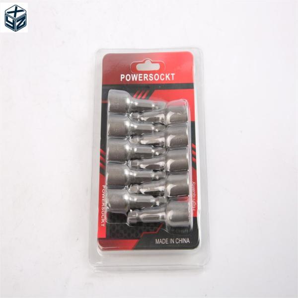 1/2in Drive CRV Material 6.35 Hexagon Magnetic Nut Driver Set for Hand Electric Tools
