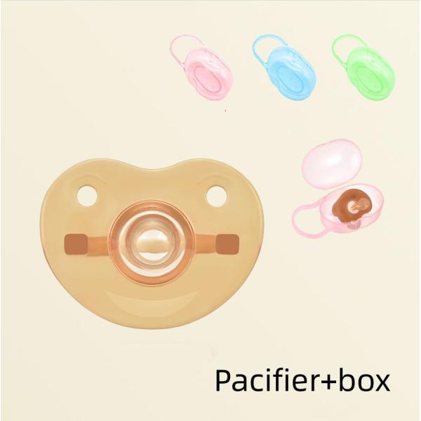 Liquid Super Soft Bear Pacifier Anti Bloating Silicone Baby Sleeping Toy Pacifier