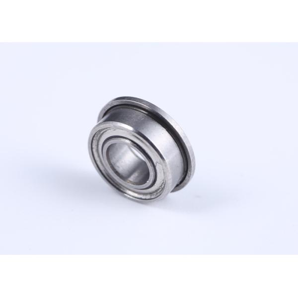 Low Vibration Stainless Steel Miniature Bearings , SMF84ZZ Sealed Flange Bearing