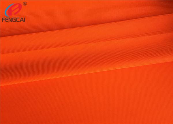 Uniform Workwear Fluorescent Material Fabric Warp Knitting EN20471 Anti Pilling