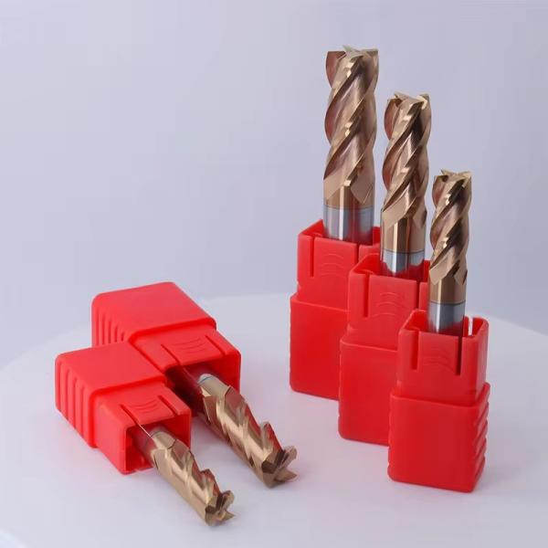 Endmill Carbide Cutting Tool Milling Cutter Tool with 4 Blades Coating Uncoated or DLC