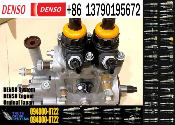 Bomba de alta calidad de tren común 094000-0720 Bomba de inyección de combustible diesel para el motor ISUZU 6TE1 094000-0722 8-97625496-3