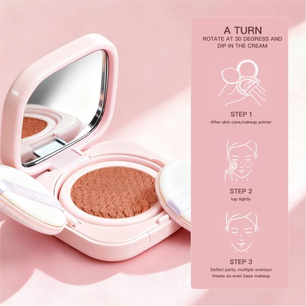 Cushion with Matte Finish, Long-lasting Moisturizing, Breathable, and Oil-controlling Properties for Beginners and for Daily Use