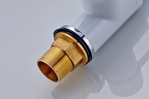 White Painting 360 Degree Rotation Kitchen Mixer Brass Body ROVATE 695