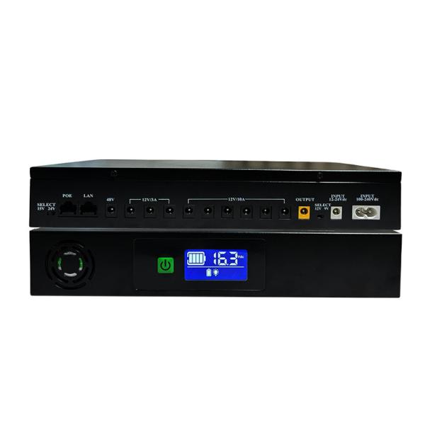 60W Mini UPS 5V 9V 12V UPS compacto Bateria de reserva de energia para escritórios domésticos
