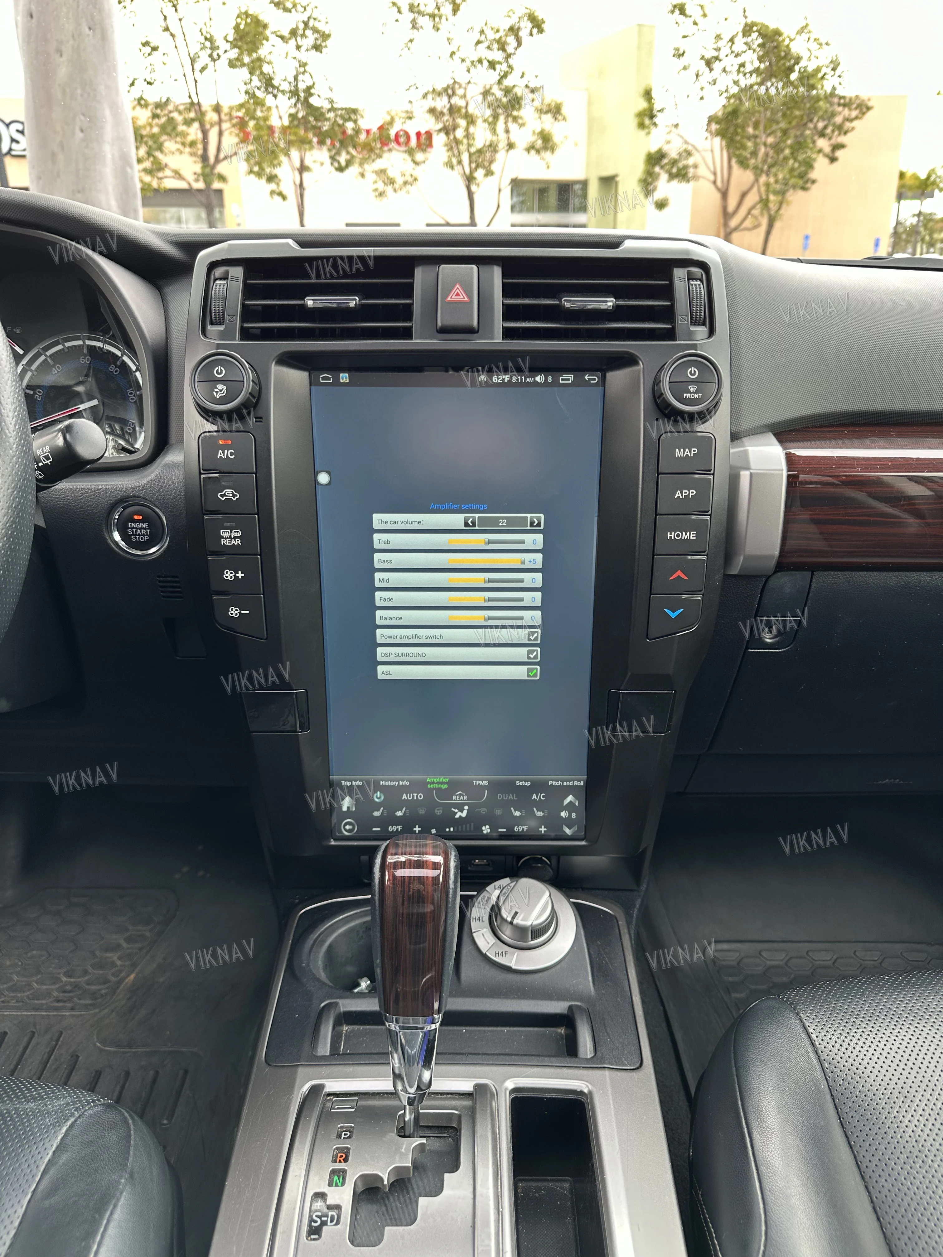 Android Toyota 4Runner Head Unit Авто стерео 2010-2023 Мультимедийный проигрыватель Замена