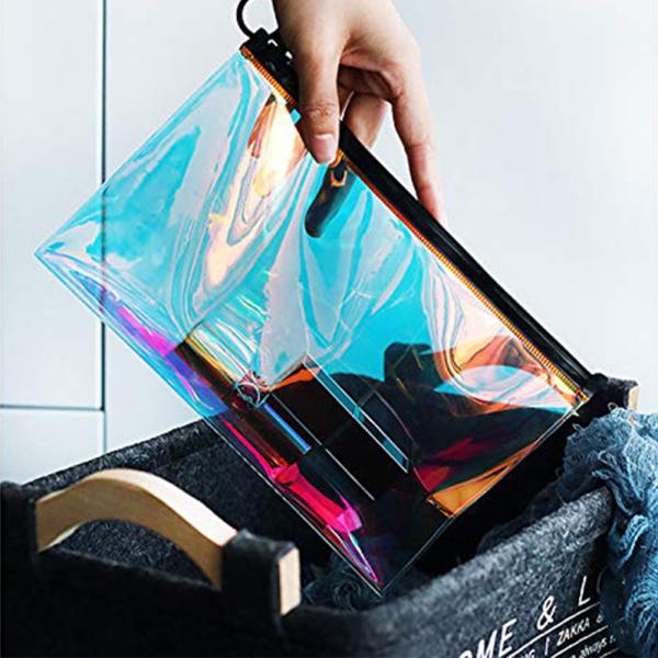 Waterproof Clear Hologram Cosmetic Carrying Case