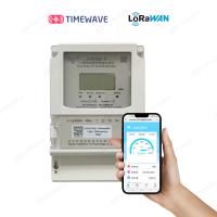 Uma comunicação atual do medidor RS485 da energia do poder da tensão de LoRaWAN trifásica