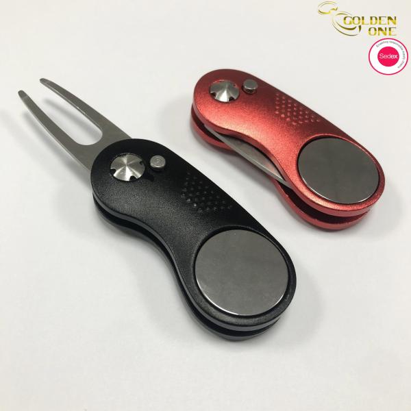 25mm Luxury Magnetic Divot Tool Accessaries Metal Ball Golf Marker