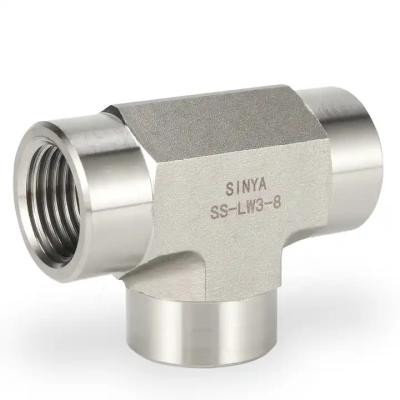 High Pressure Screwed Pipe Fittings Stainless Steel 1/4 Female NPT Threaded