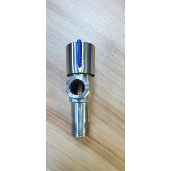 Stainless Steel 90 Degree 1/2 Brass Double Hole Angle Valve for Bathroom Kitchen Toilet