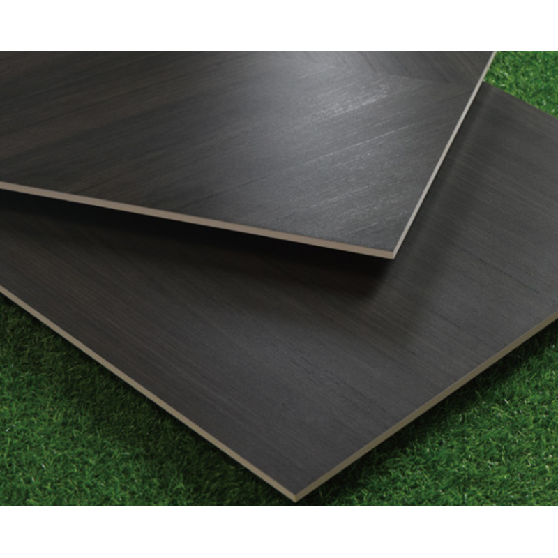 Dark Gray Elegant and Eco-friendly 600x1200mm Indoor Floor Wooden Porcelain Tiles for Renovation and Rebuilding